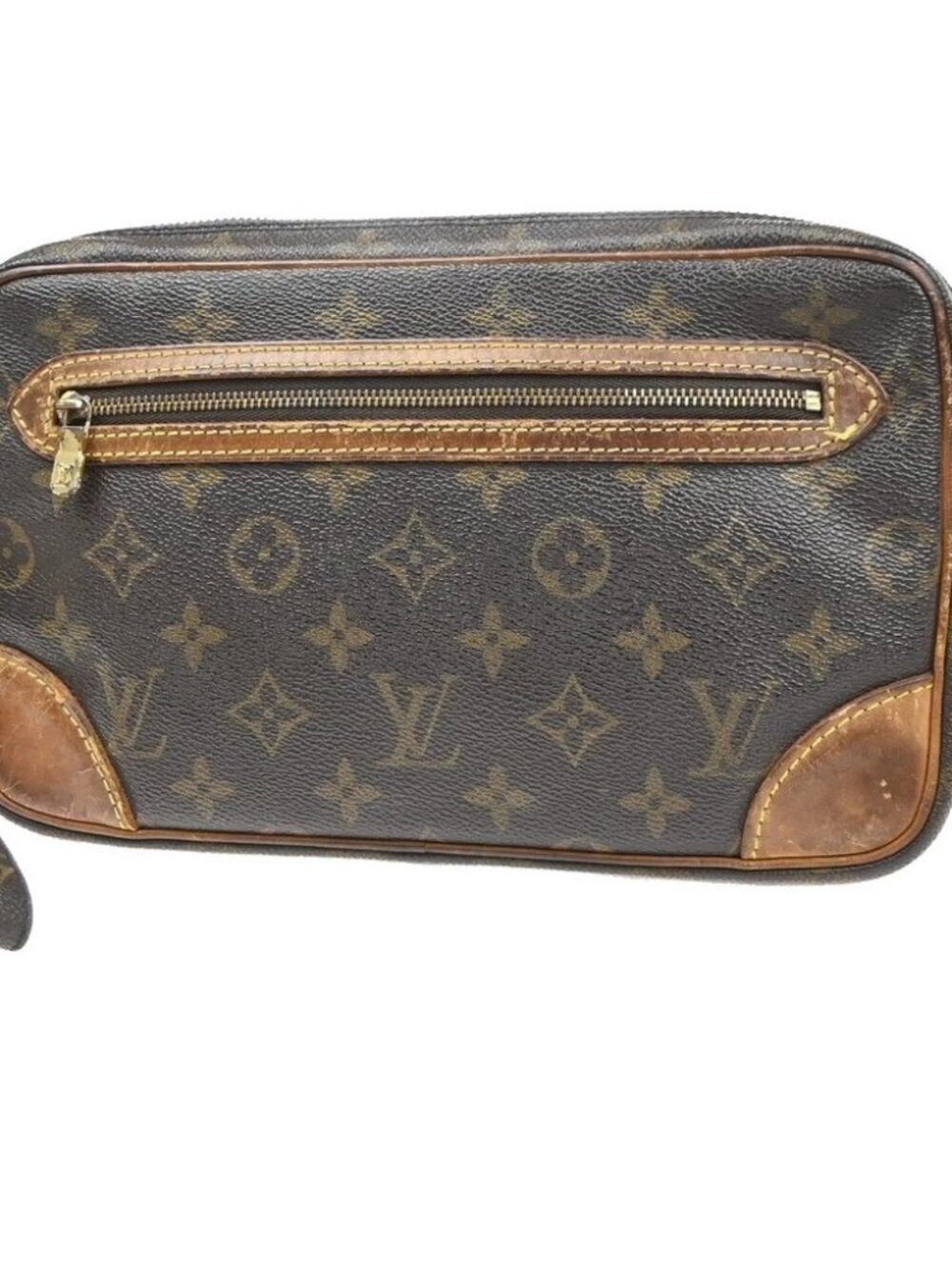LOUIS VUITTON Marly Dragonne GM Clutch Hand Bag Monogram Brown M51825 02MA540